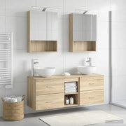 Set di mobili per il bagno 5 pcs Rovere Sonoma 3406721