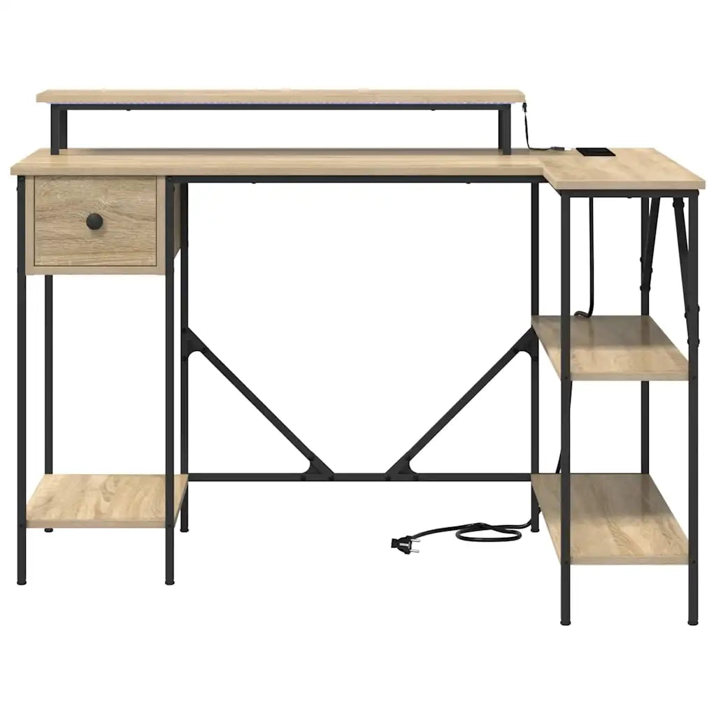 Scrivania Rovere Sonoma 120 x 79 x 86,5 cm Legno multistrato 859401