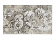 Tappeto Arredo Salotto Antiscivolo Scendiletto Camera Dis. Rose By Suardi - 140x200 - Tortora