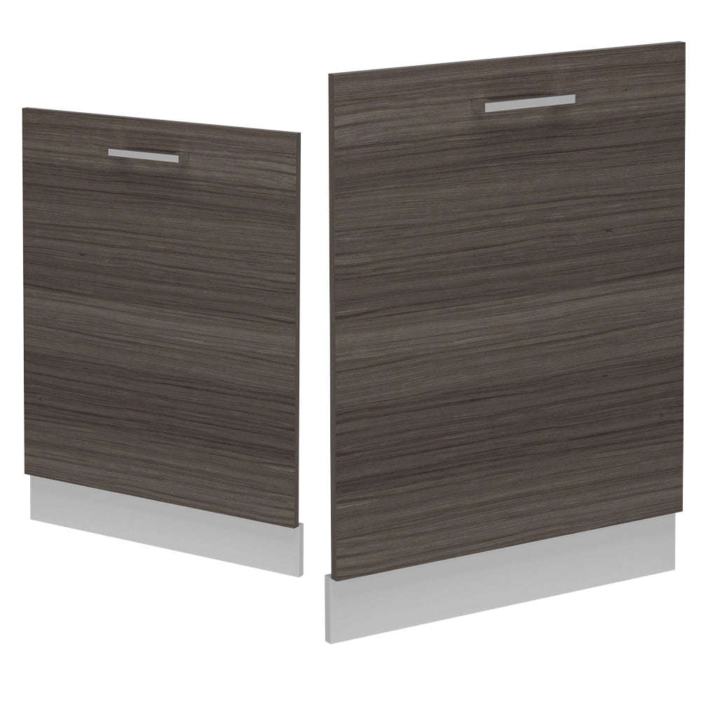 Pannello frontale della lavastoviglie R-Line Grigio nobile/Bianco 60 cm senza piano di lavoro Vicco