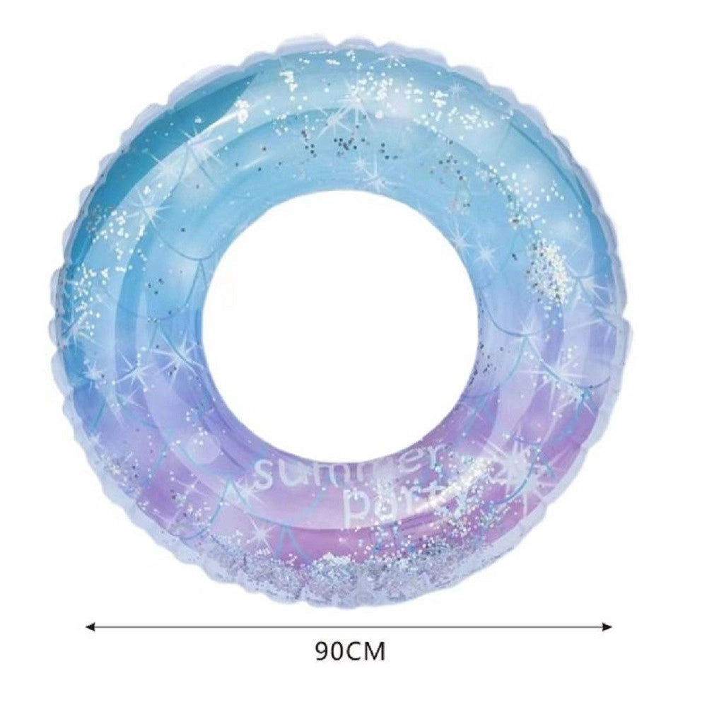 Trade Shop - Salvagente Ciambella Nuoto Gonfiabile Per Bambini Galleggiante Piscina 90cm 15590 -