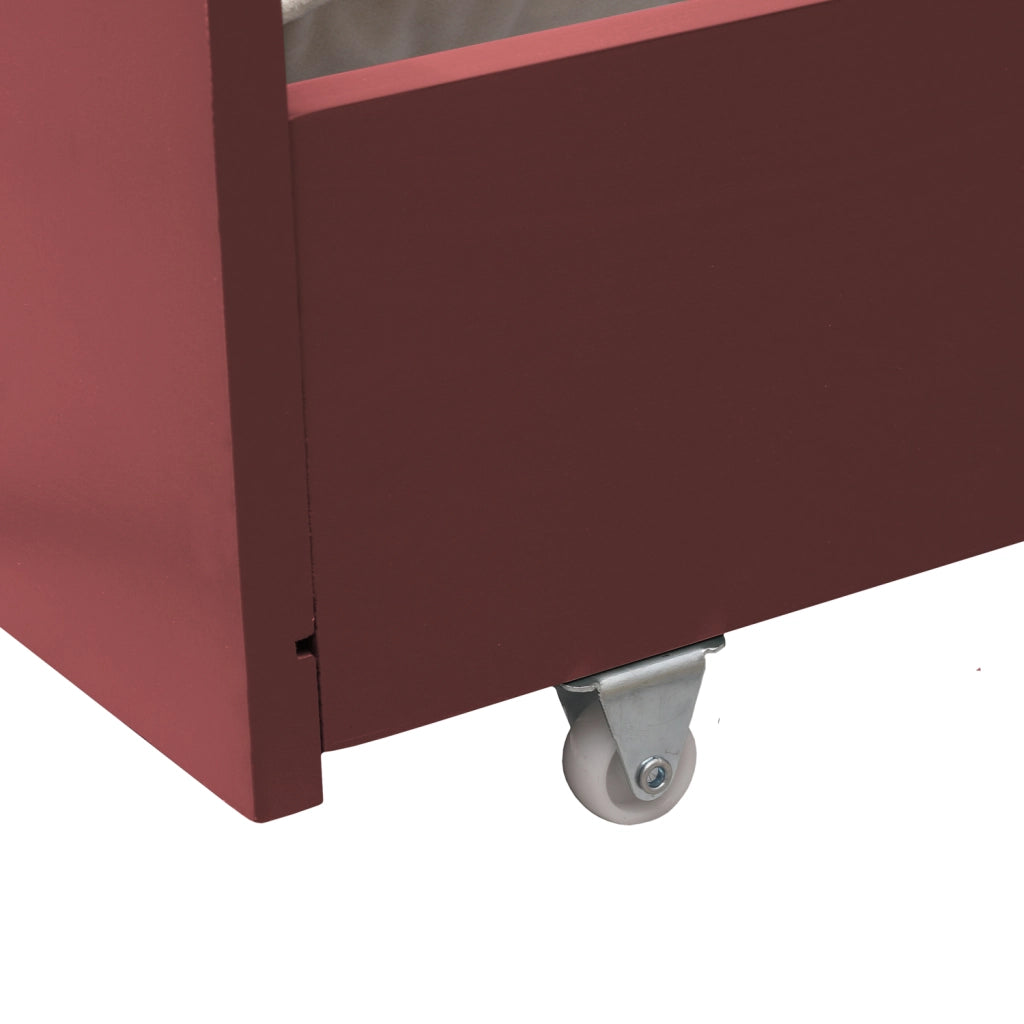 Set di 2 cassetti contenitori in terracotta per letto