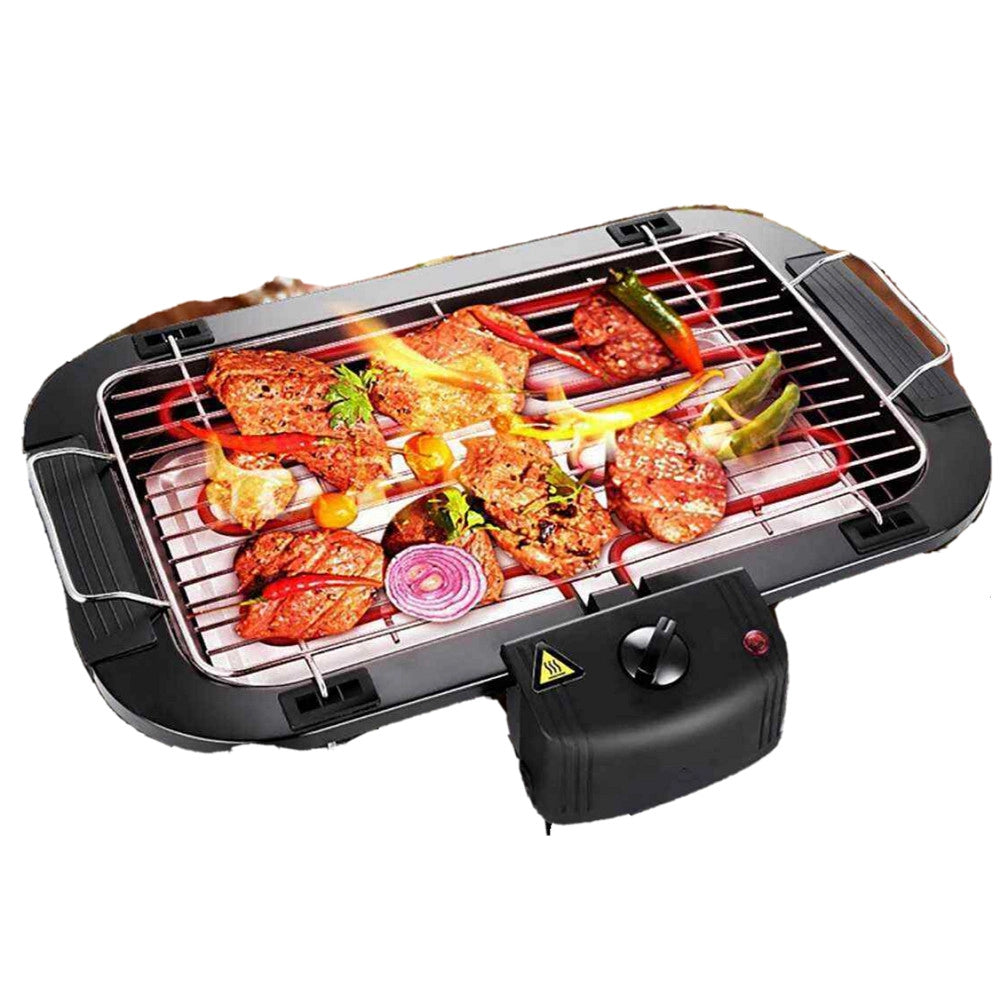 Trade Shop - Griglia Elettrica 2000 W Barbecue Grill Bistecchiera Bbq Giardino Q-bbq6 Jy-06 -