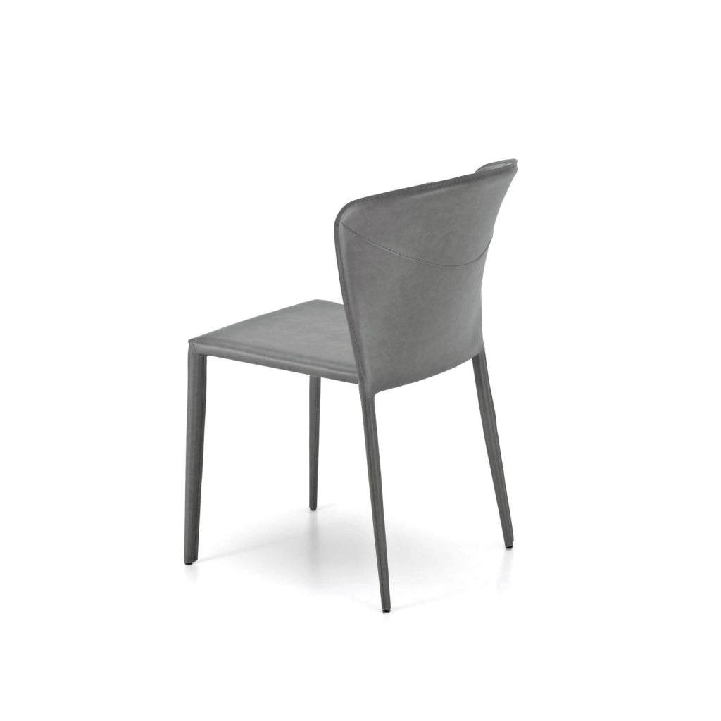 Break - Sedia in similpelle grigia 4 pz
