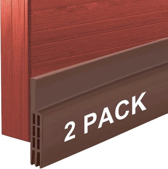 Stoppera per Porta – Striscia Aderente per Isolamento Acustico e Risparmio Energetico – Marrone – 5,1 cm x 99 cm