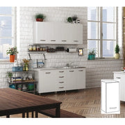KIT CUCINA PENSILE 1 ANTA SOPRACAPPA 60X32XH49 CM BIANCO- AZUR LINE- 1,0 pz