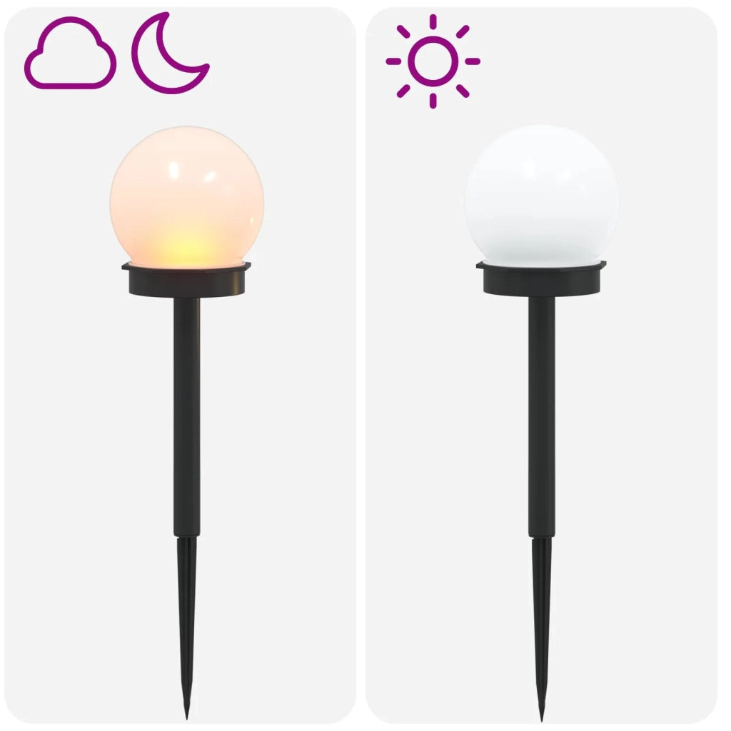 Luci solari da esterno con picchetto 4 pcs Bianco caldo 38,5 cm 42042723