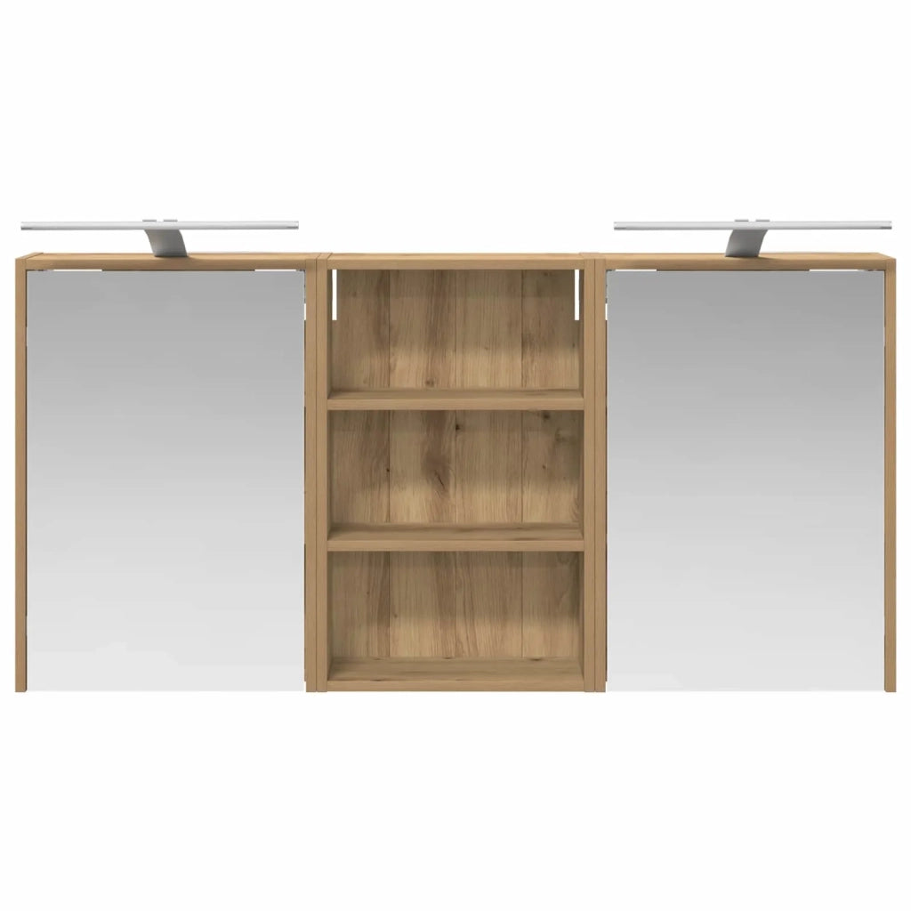 Set di Armadi da Bagno con lo scaffale 3 pcs 126 x 16 x 62.5 cm 3403839