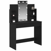 Toeletta | Tavolo da Trucco Rovere Nero 96 x 39 x 142 cm Legno multistrato
