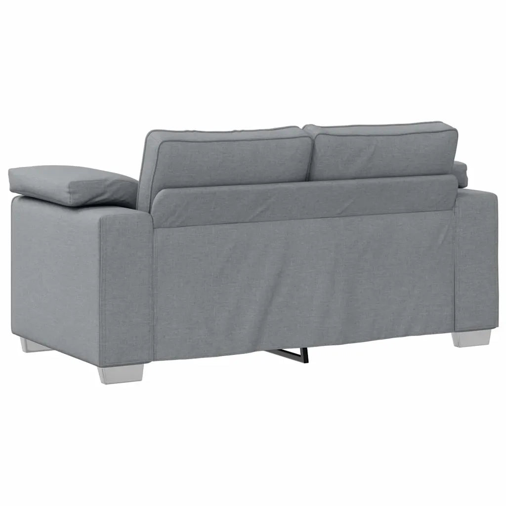 Divano | Divano da soggiorno | Sofa a due posti Grigio chiaro 160 cm Tessuto