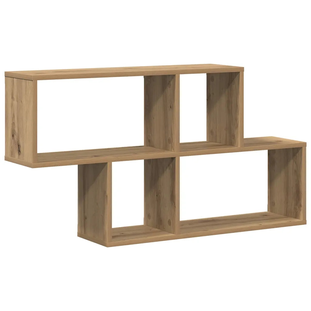 vidaXL Mensola da Parete rovere artigianale 100 x 20 x 53 cm