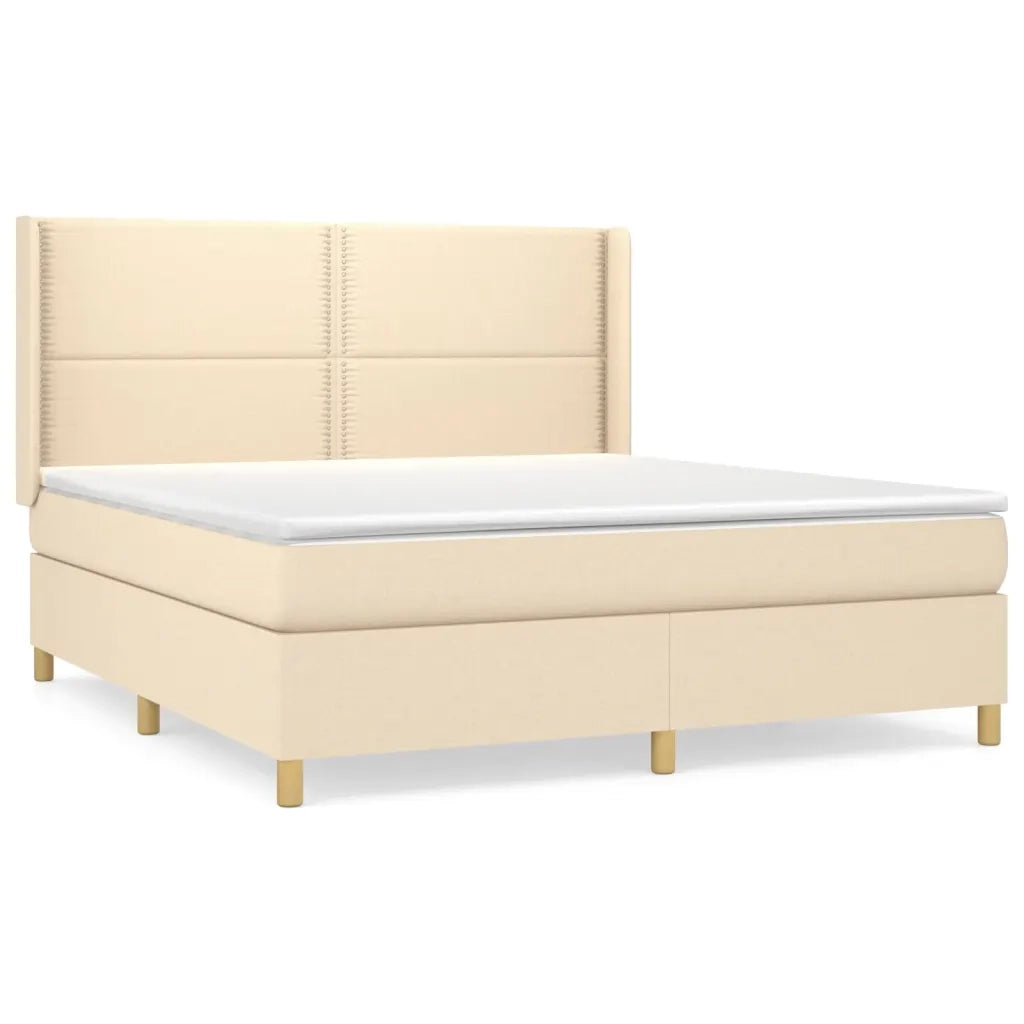 Giroletto a Molle con Materasso Crema 180x200 cm in Tessutocod mxl 122570