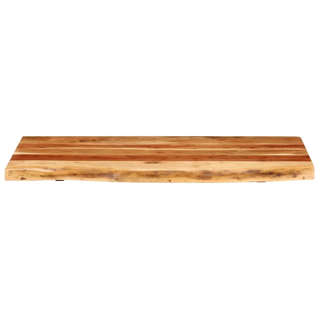 Piano per VanitÃ  Bagno in Massello di Acacia 100x52x3,8 cm