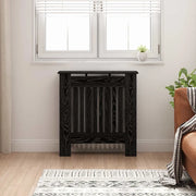 Copertura per radiatori Rovere Nero 78 x 19 x 81,5 cm