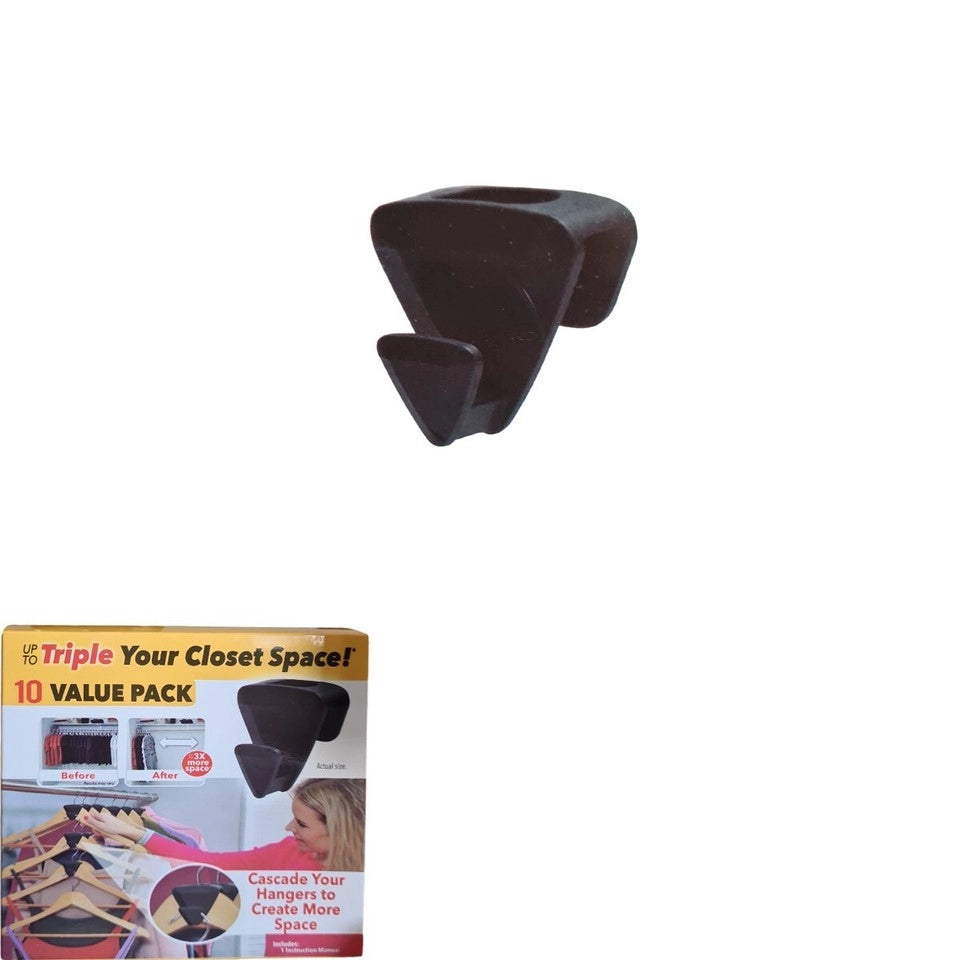 CONNETTORE GANCI APPENDIABITI PLASTICA RISPARMIO SPAZIO KIT 10 PEZZI SALVASPAZIO