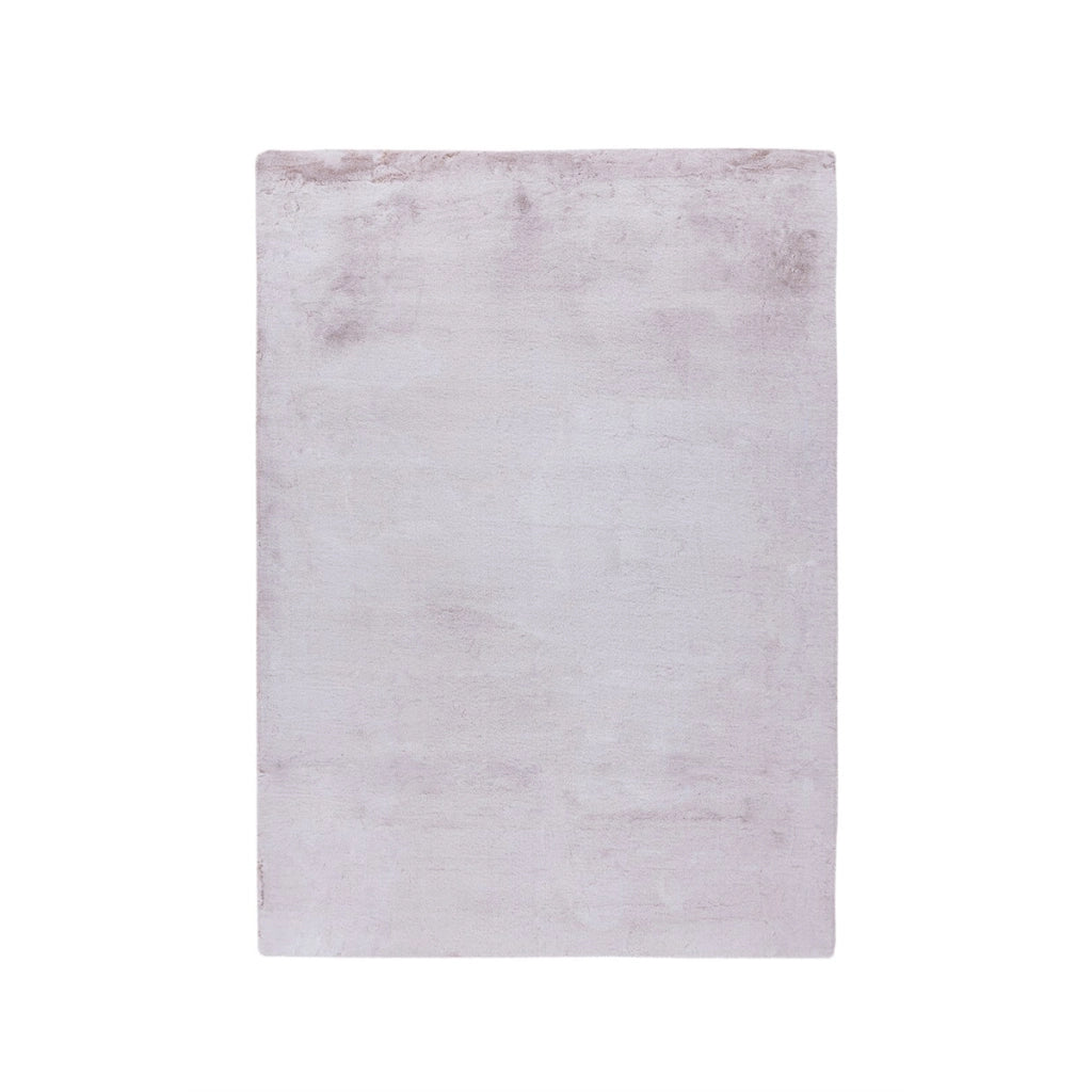 Tappeto moderno Saika 100 morbido rosa e bianco