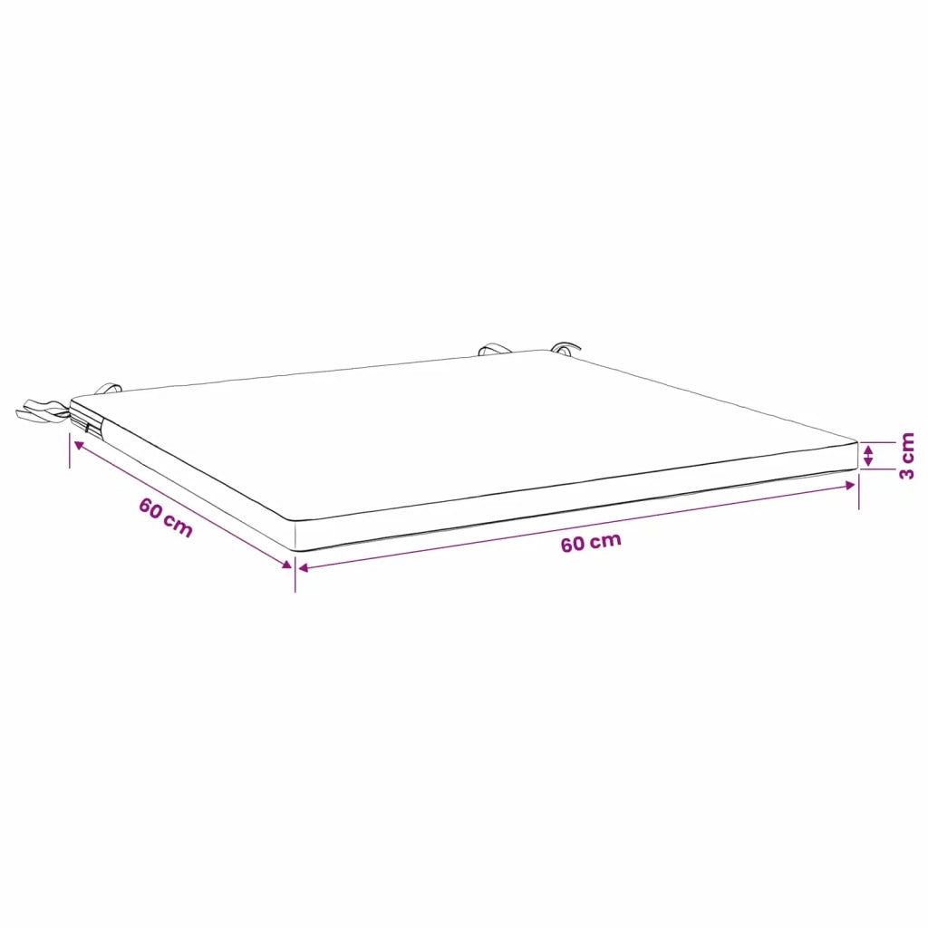 Cuscini per Sedia in 4 Pezzi SOEST 4 pz 100% Poliestere 944610