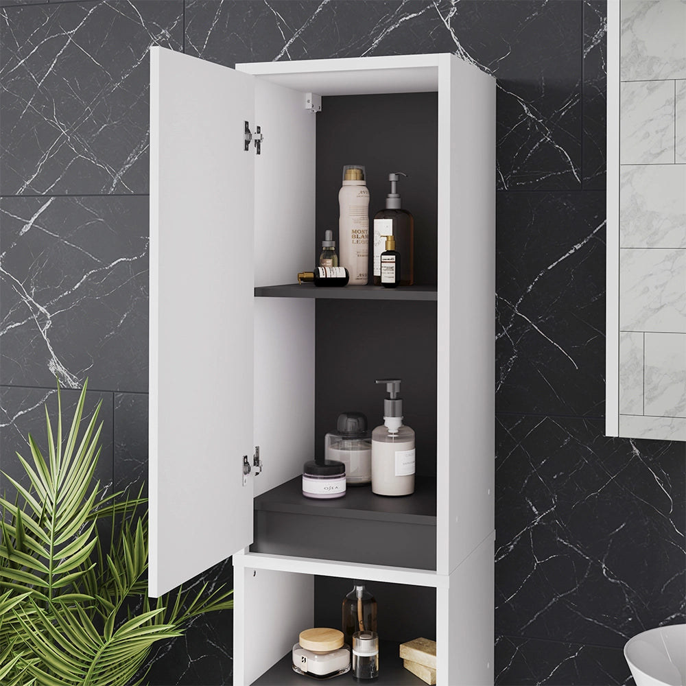 Vicco Set di mobili da bagno Bianco/Grigio 3 parti
