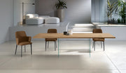 Snooker - Tavolo allungabile (200/300 x 100 cm) in rovere marrone impiallacciato