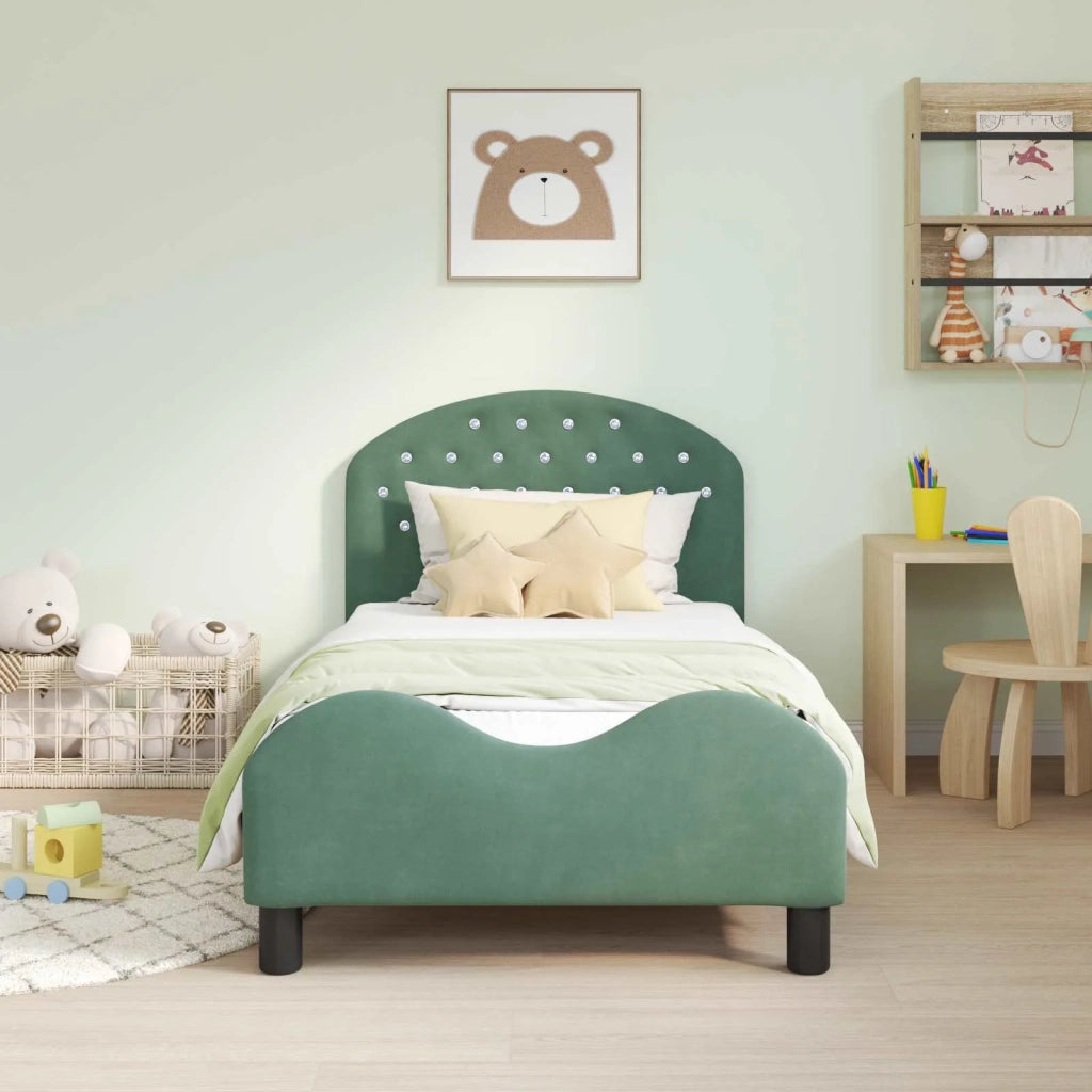 Struttura letto bambini con testata-Giroletto per bambini Verde Mare 80 x 160 cm 995741