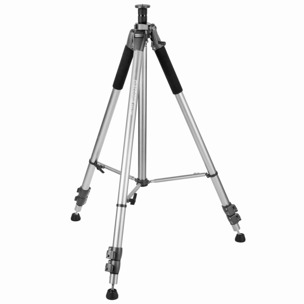Mantona Alto Cavalletto fotografico, altezza regolabile fino a 295 cm, alluminio, max 6 kg, Treppiedi Stativo fotografia
