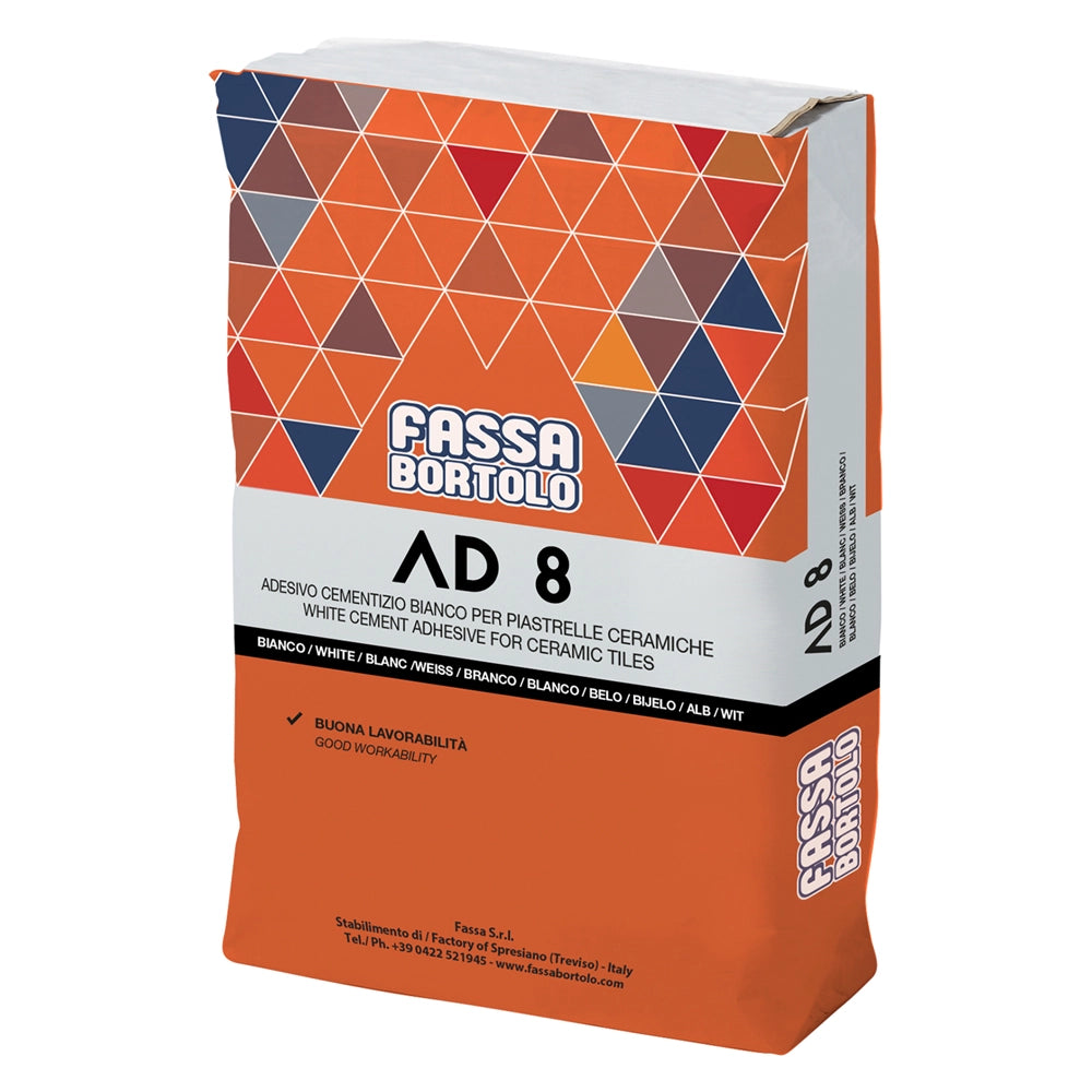 Collante Monocomponente Fassabortolo Ad8 5 Pezzi 5 kg