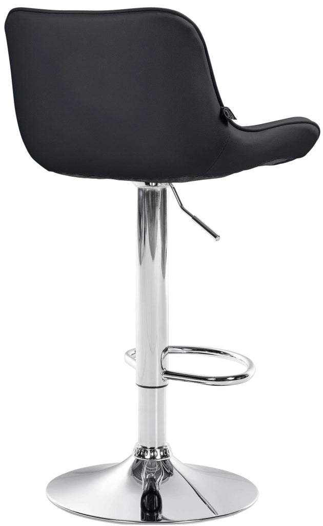 2er Set Barhocker Vonore Kunstleder chrom