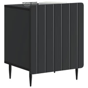 Comodino | Armadio da Notte | Mobiletto da notte Nero 43 x 34,5 x 52 cm Legno ingegnerizzato