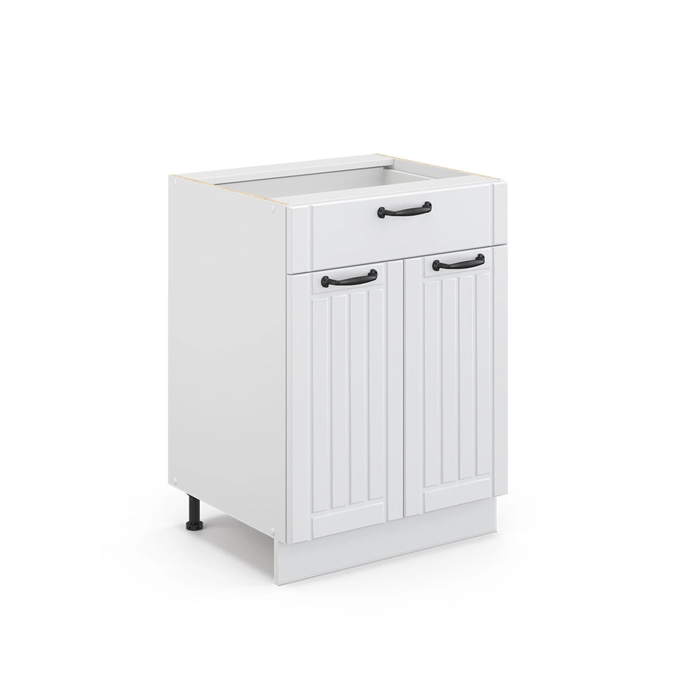 Vicco Cassettiera da bagno Bianco casa di campagna 60 x 82 cm con cassetto, senza piano di lavoro