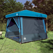 Set di Tende da Campeggio con tetto 2 pcs Blu Taffeta e Tessuto 3337172