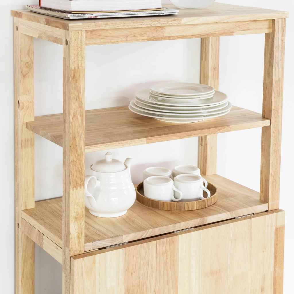 Tavolo Cucina Piccolo Tavolo da Cucina Allungabile Tavolino da Pranzo Credenza Scaffale tavolini pieghevoli FWT70-N