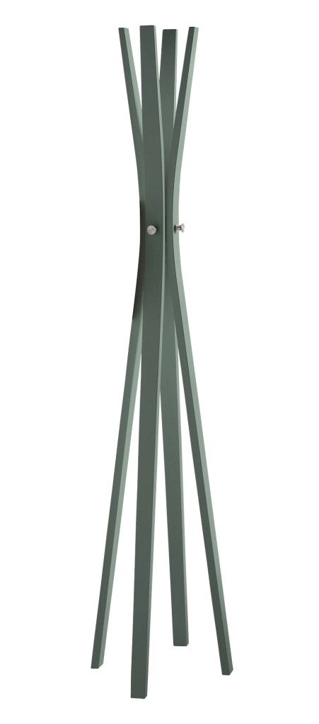 Attaccapanni Herdasa legno di faggio finitura verde 182x42x42