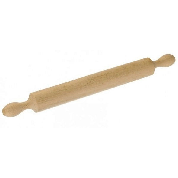 Mattarello per Impasto in Legno di Faggio Naturale Fisso 40 cm