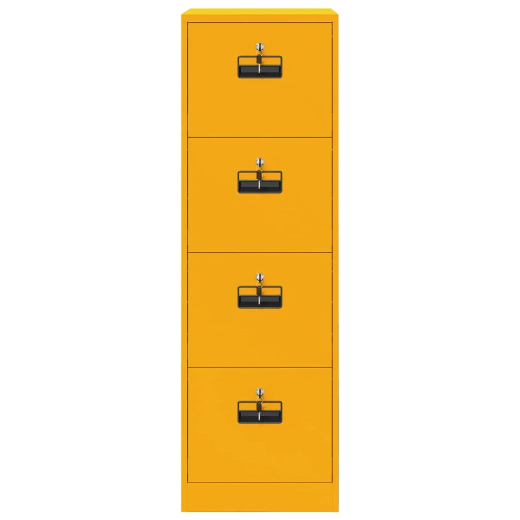 Armadio per File 2 pcs Giallo senape 44 x 50 x 139 cm 3406157