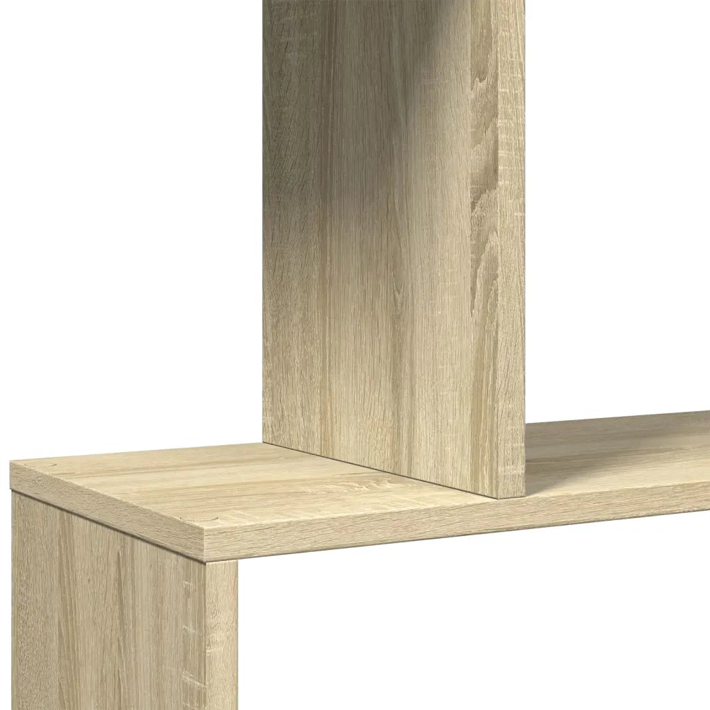 Libreria Divisorio 6 Ripiani Sonoma 70x24x193 cm in Truciolato 858086