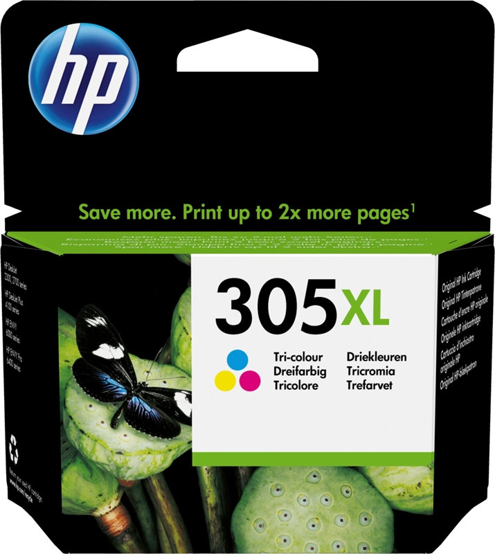 HP Cartuccia di inchiostro tricromia originale ad alta capacità 305XL