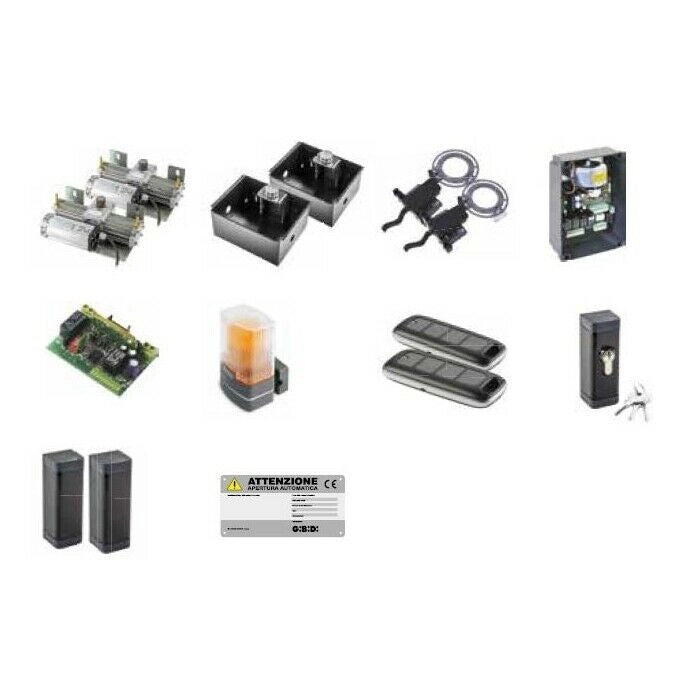 KIT AUOMAZIONE PER CANCELLI A BATTENTE 24 VDC GIBIDI KIT FLOOR854 K875/BFSLT