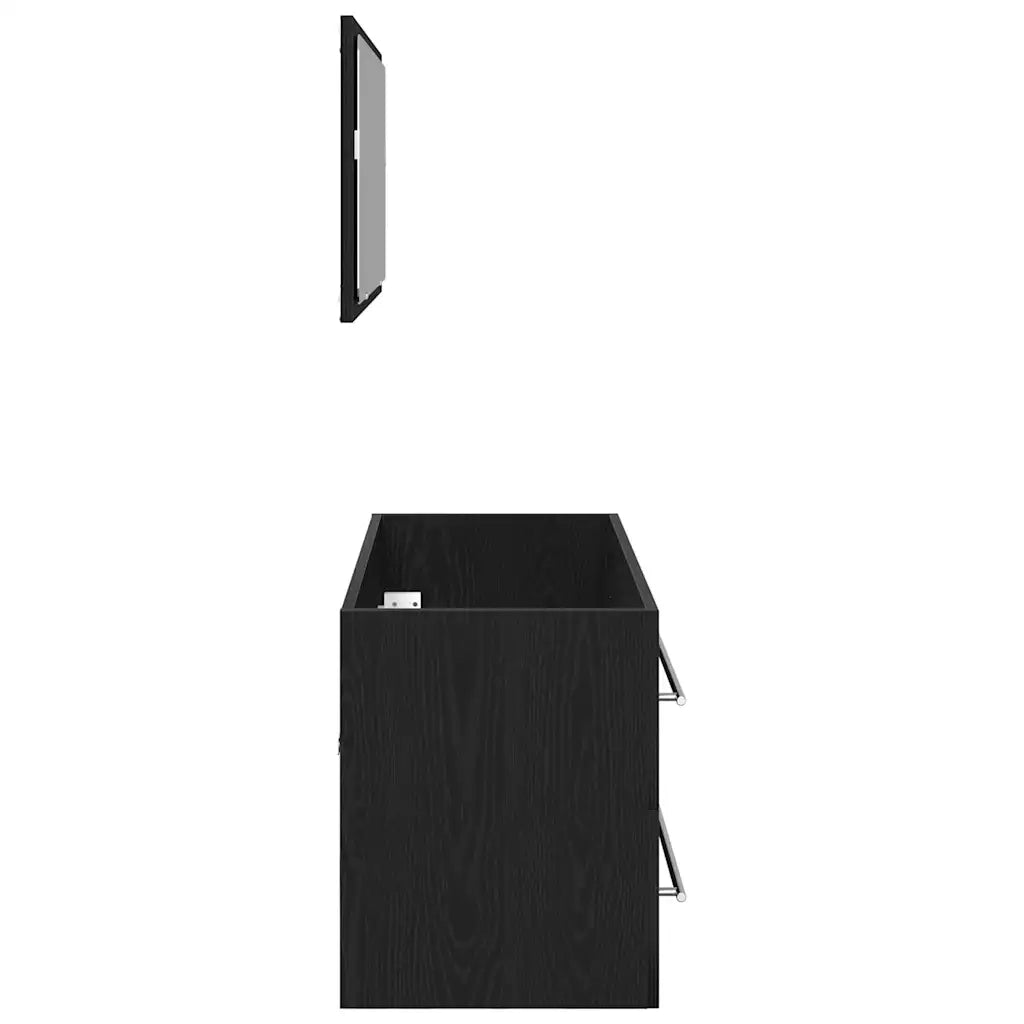 Mobile Lavabo Rovere Nero 90 x 45 x 1.5 cm Legno ingegnerizzato 862569