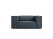 Cosmopolitan Design - Poltrona "Arendal" in ciniglia blu reale 