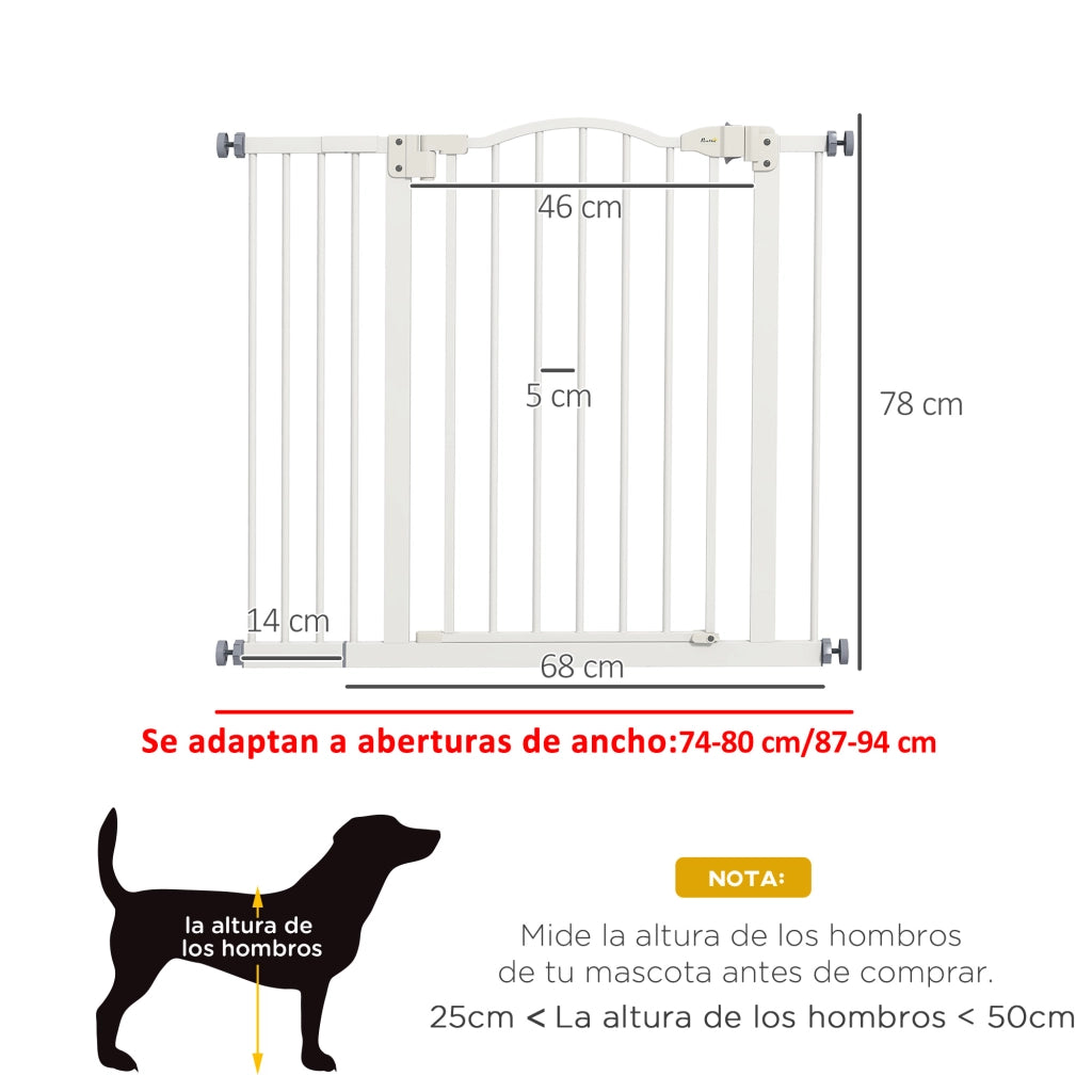 Barriera per Cani ¨C zephmum ¨C Bianco 74-94 cm