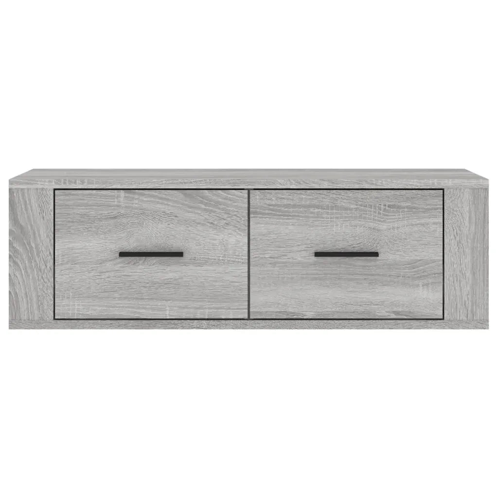 Mobile TV Pensile Grigio Sonoma 80x36x25cm in Legno Multistrato