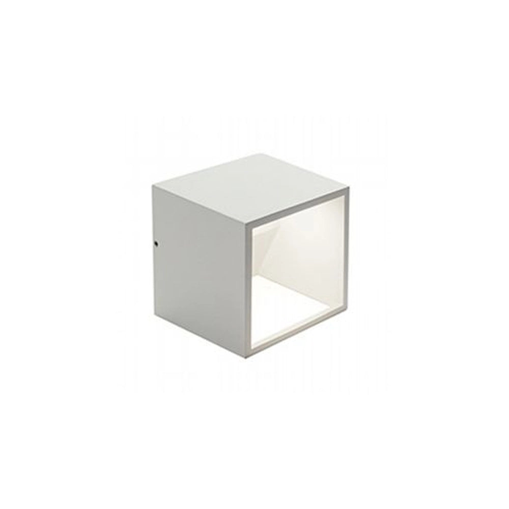 Applique Da Esterno Moderna Niko Alluminio E Vetro Bianco Led 9W 4000K
