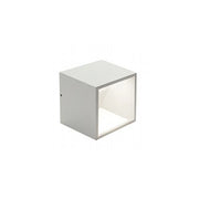 Applique Da Esterno Moderna Niko Alluminio E Vetro Bianco Led 9W 4000K