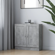 Libreria Grigio Cemento 82,5x30,5x80 cm in Legno Multistrato 802709