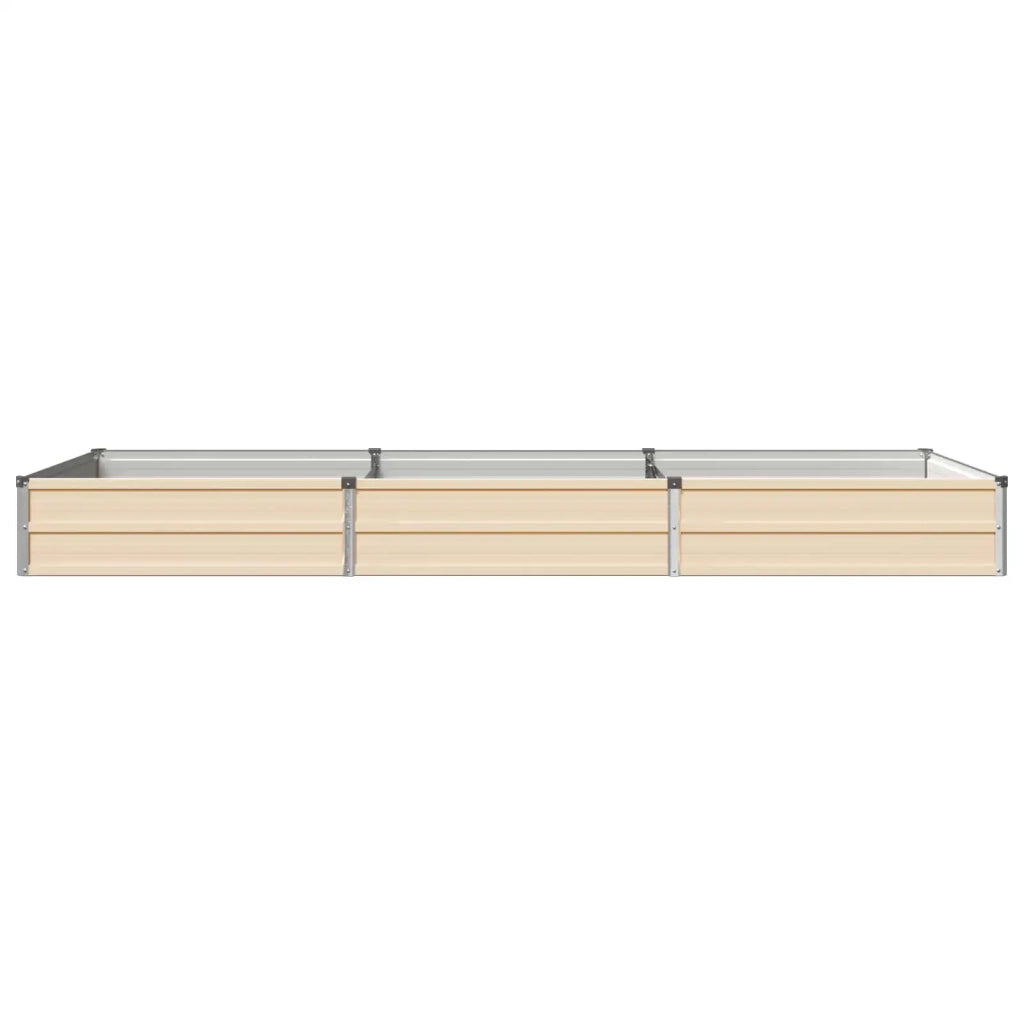 Letto rialzato da giardino Avorio 240 x 80 x 24 cm 8006491