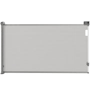 Cancelletto di sicurezza estensibile per cani ¨C Xylo ¨C larghezza 149 cm con blocco automatico grigio