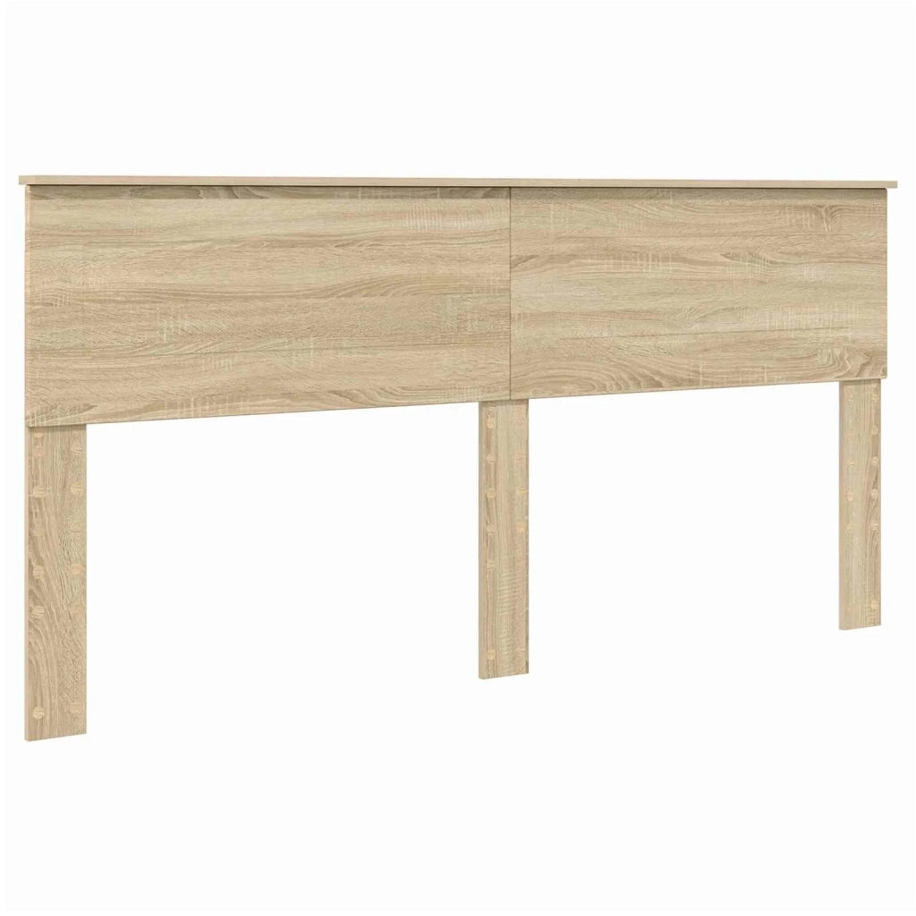 Struttura del letto con testiera Rovere Sonoma 200 x 200 cm 3408818