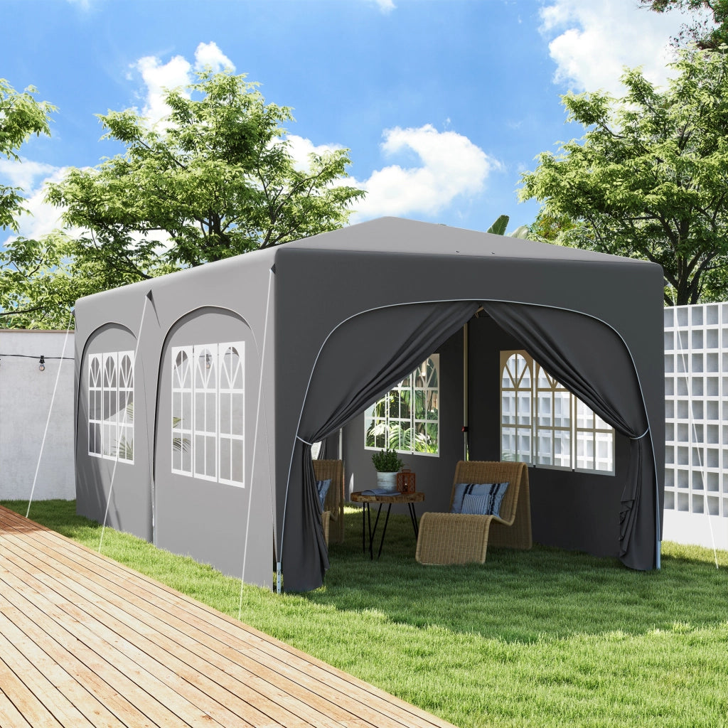 Tonnelle pliante 3x6m Pop Up ¨C zephmum ¨C Grigio chiaro