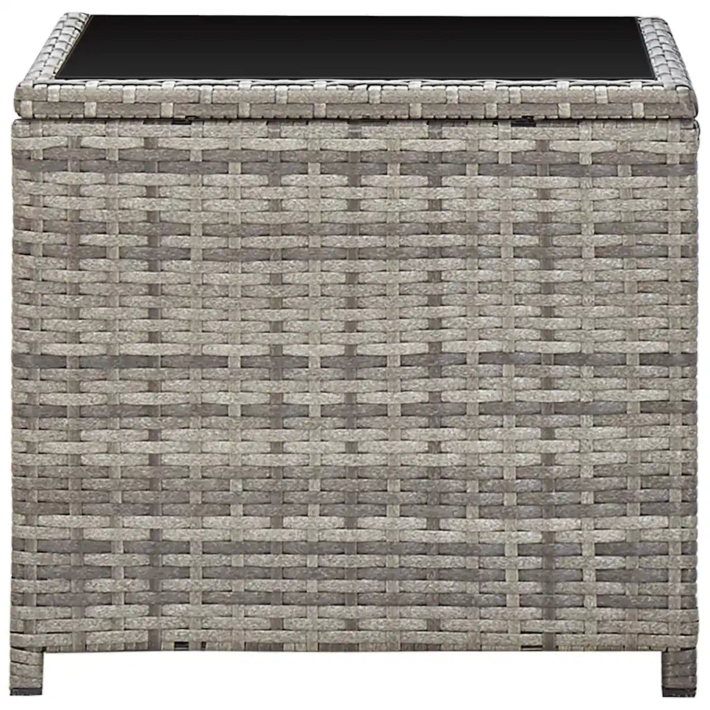 Set Divani da Giardino 3 pz con Cuscini in Polyrattan Grigio 3059364