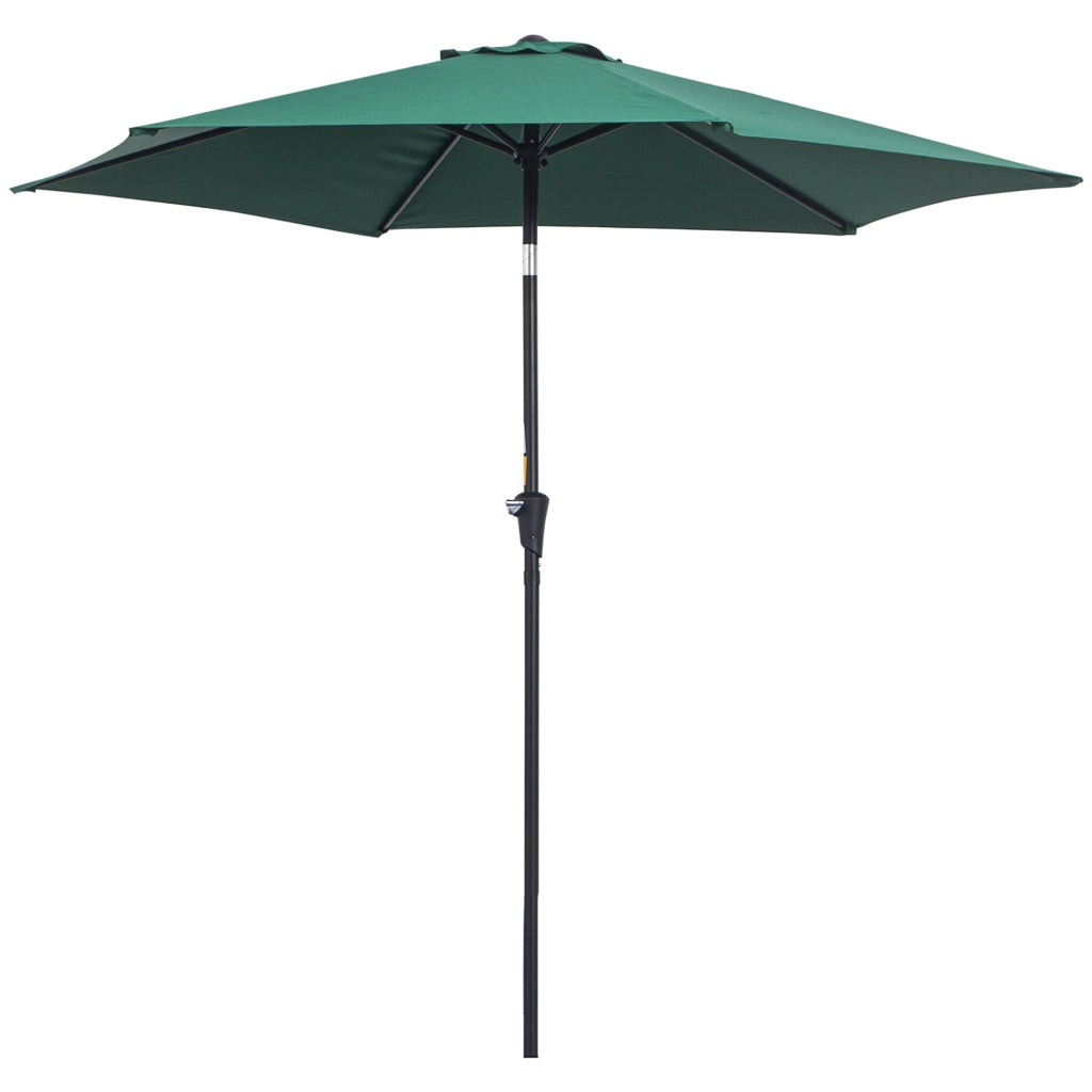 Ombrellone da giardino inclinabile ¨C zephmum ¨C alluminio verde scuro ?260x235 cm